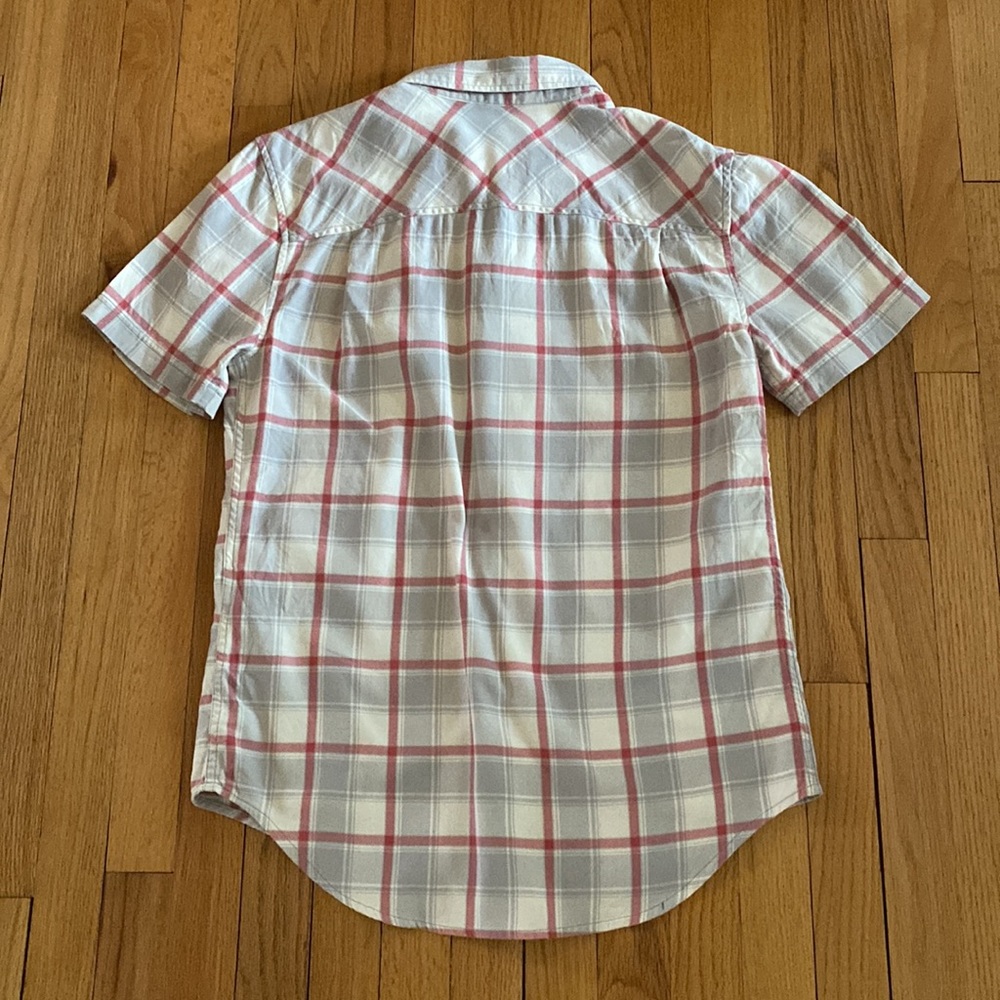 Harley Davidson Multi-Patch Plaid Short Sleeve Bu… - image 4